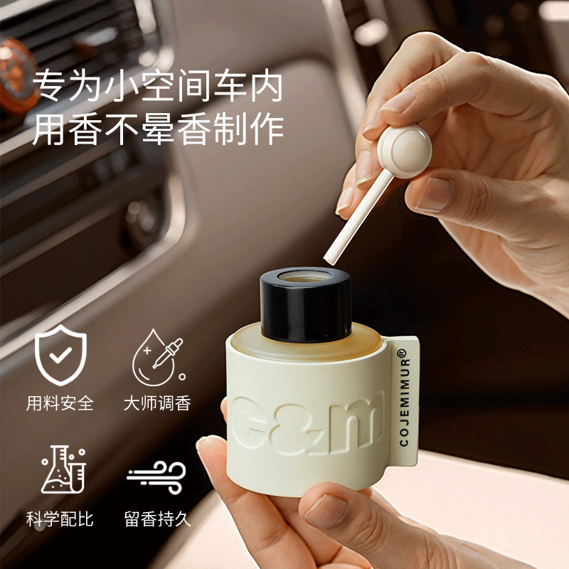 Home Fragrance Leather Diffuser - 50 ml Yüksek Kaliteli Deri Araba