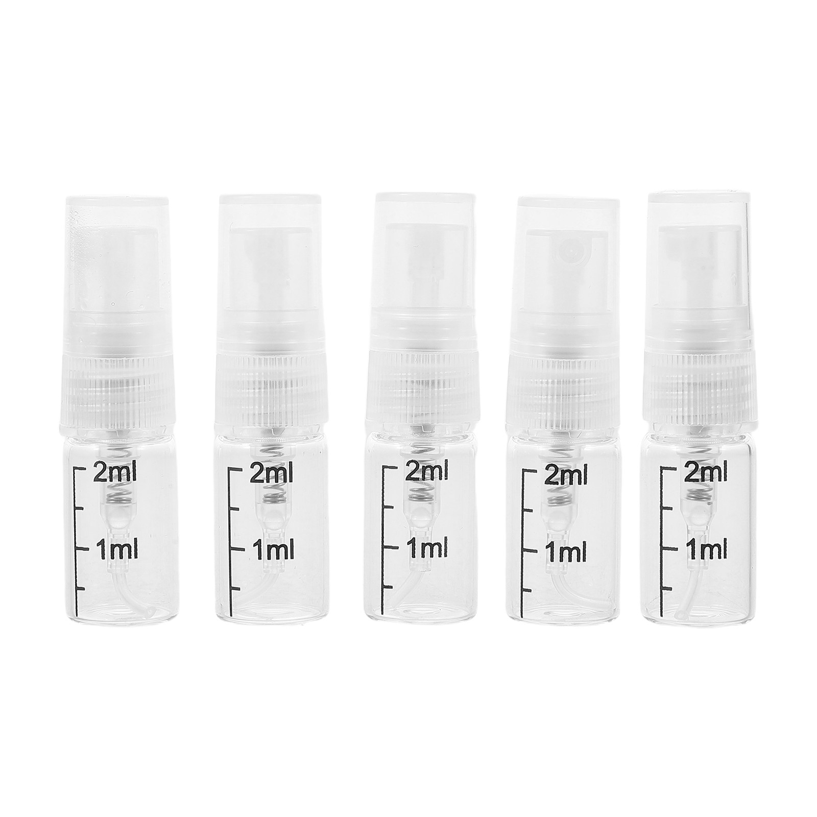Perfume Atomizer Travel - 5 adet şeffaf cam taşınabilir sprey