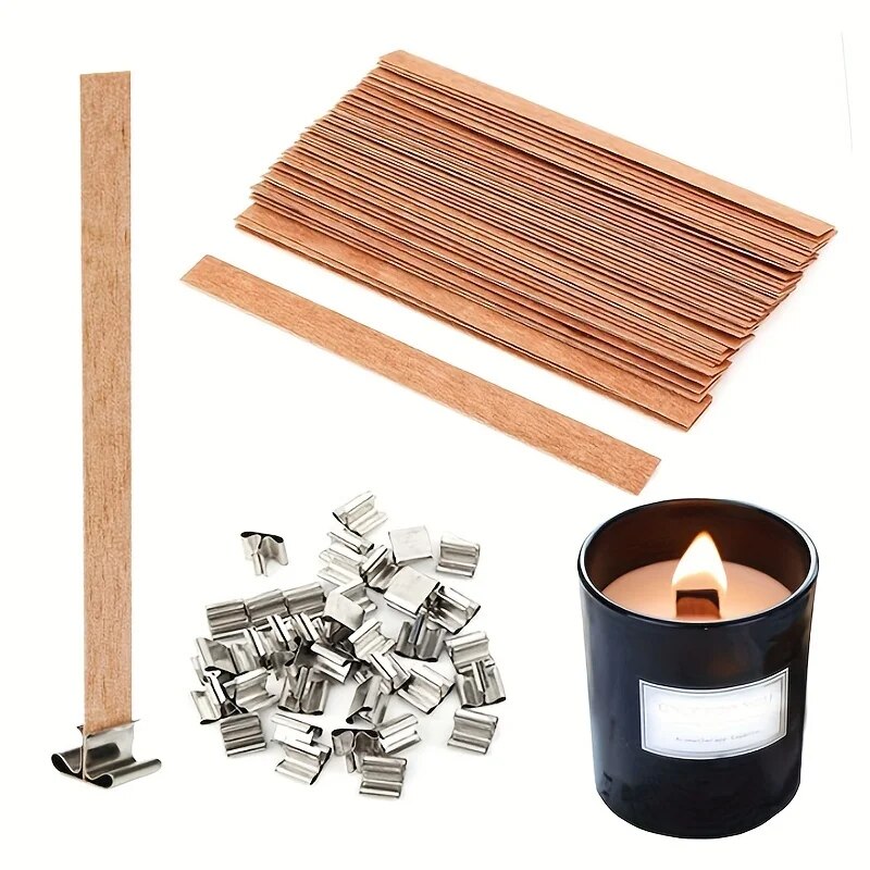 Beeswax Taper Candle - 30 adet Yüksek Kaliteli Ahşap Mum