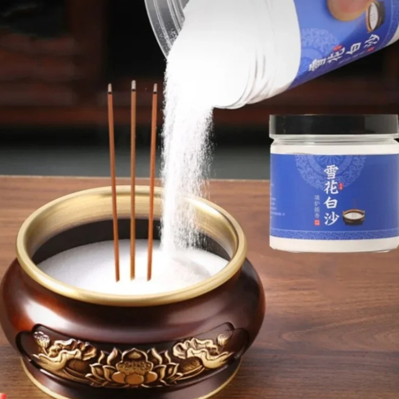 Smokeless Incense Stick - 500g Beyaz Kum Tütsü Brülörü Dolgulu