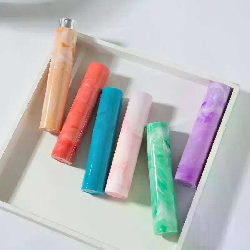 Perfume Atomizer Travel - 10ml Mermer Desenli Twist Parfüm Atomizeri