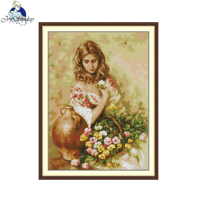 Home Fragrance Set - Joy Sunday Çiçek Kokusu Çapraz Dikiş