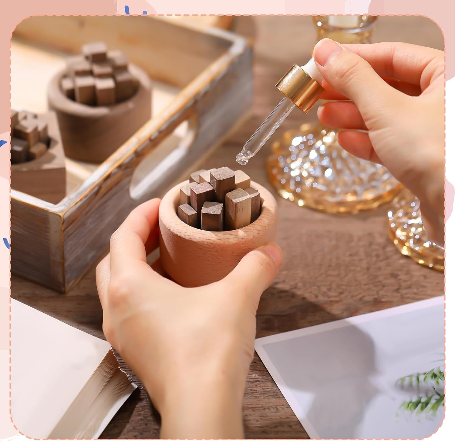 1/3 adet ahşap uçucu yağ difüz - Home Fragrance Set incelemesi ve fiyatı