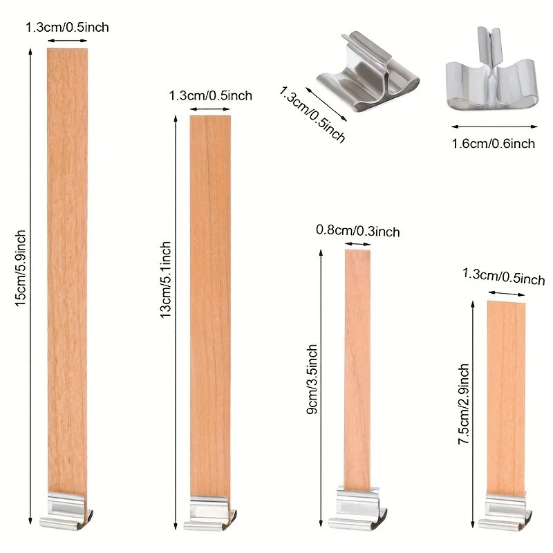30 adet Yüksek Kaliteli Ahşap  - Beeswax Taper Candle incelemesi ve fiyatı