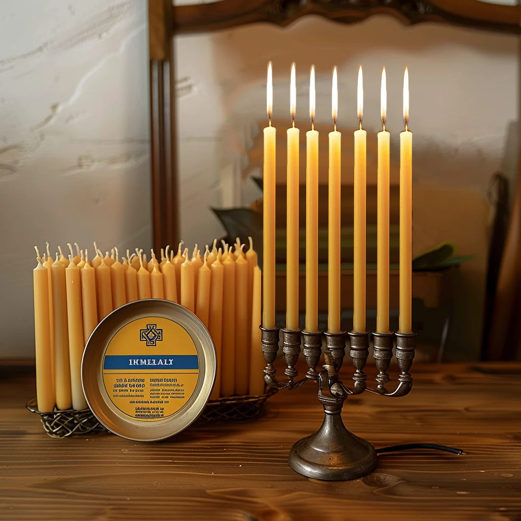 25 adet/1 paket hanuka mum doğ - Beeswax Taper Candle incelemesi ve fiyatı