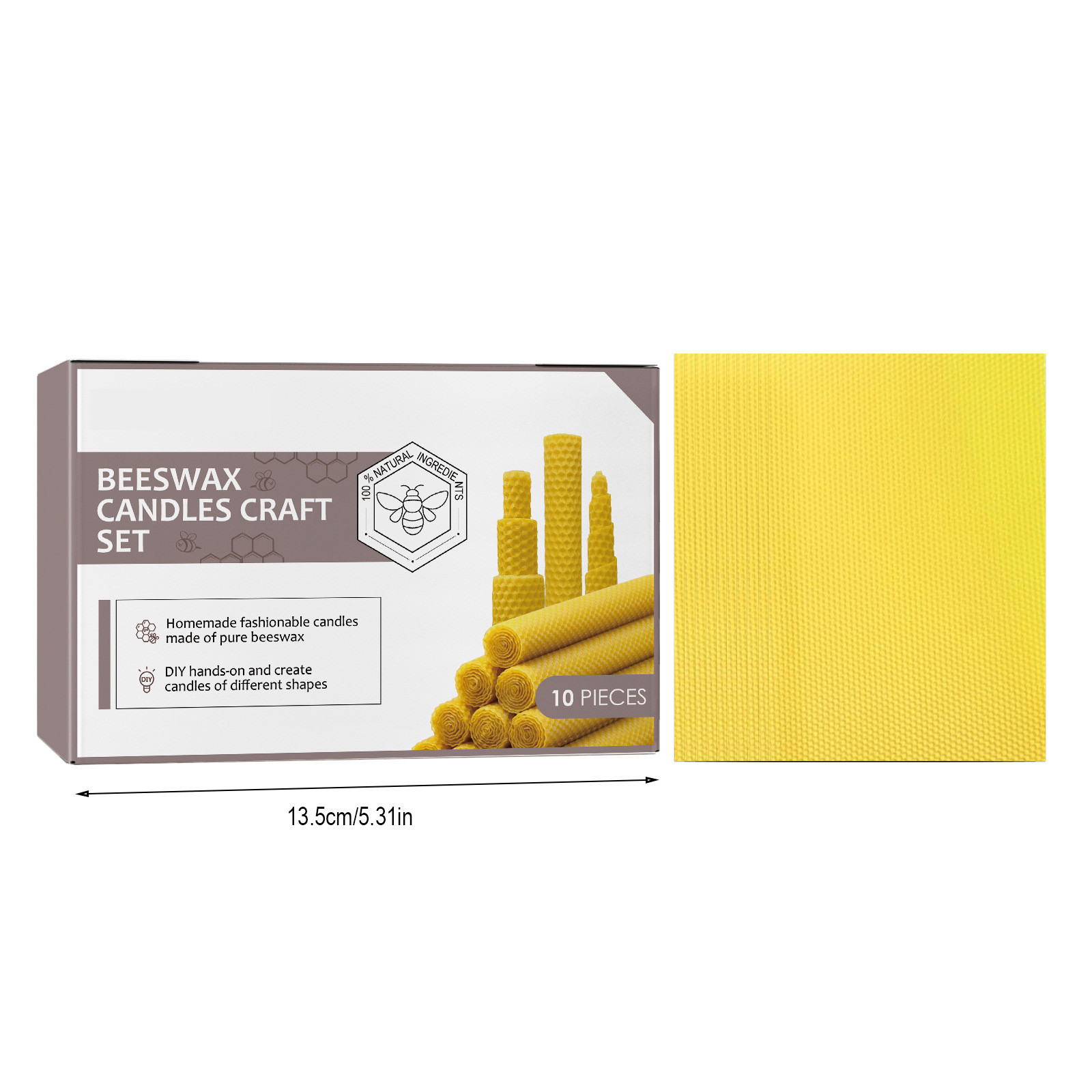 El Yapımı Petek Tasarımlı Balm - Beeswax Taper Candle incelemesi ve fiyatı