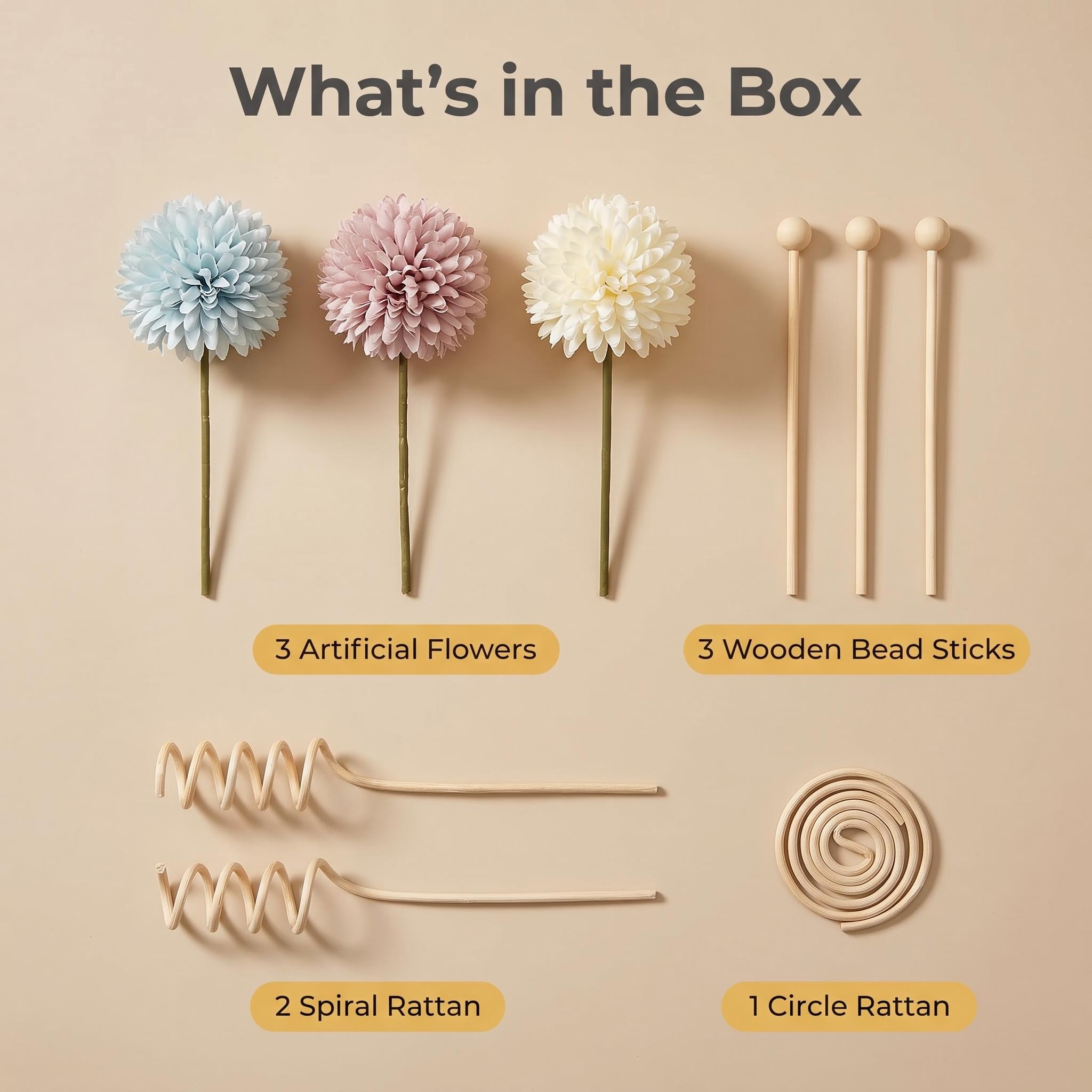 DIY difüzör çubuk seti, yapay  - Home Fragrance Set incelemesi ve fiyatı