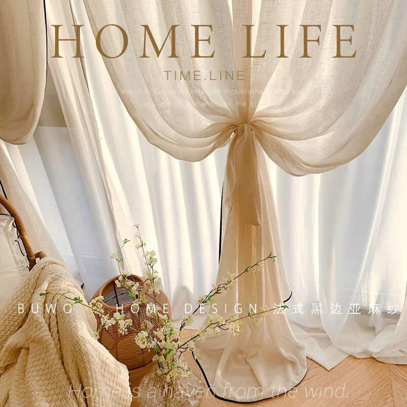 Siyah Kenarlı Keten Gazlı Bez  - Home Fragrance In French incelemesi ve fiyatı