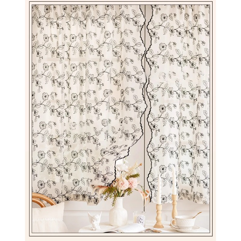 Fransız Retro Dantel Tül Perde - Home Fragrance In French incelemesi ve fiyatı